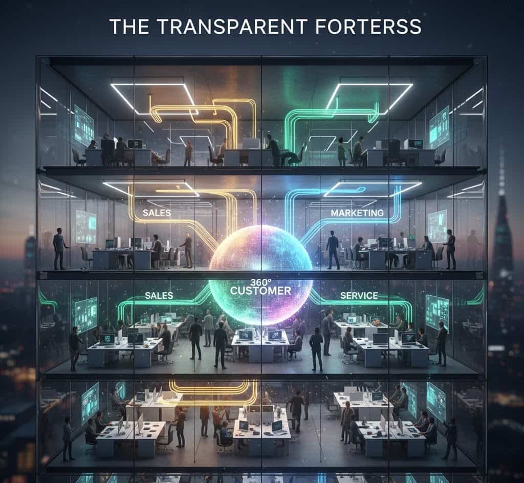 How Collaborative CRM Aligns Sales, Marketing, and Service for a 360° Customer View